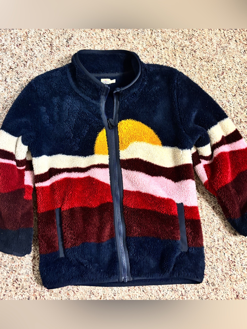 Faherty Mountain Sunset Cozy Zip-Up